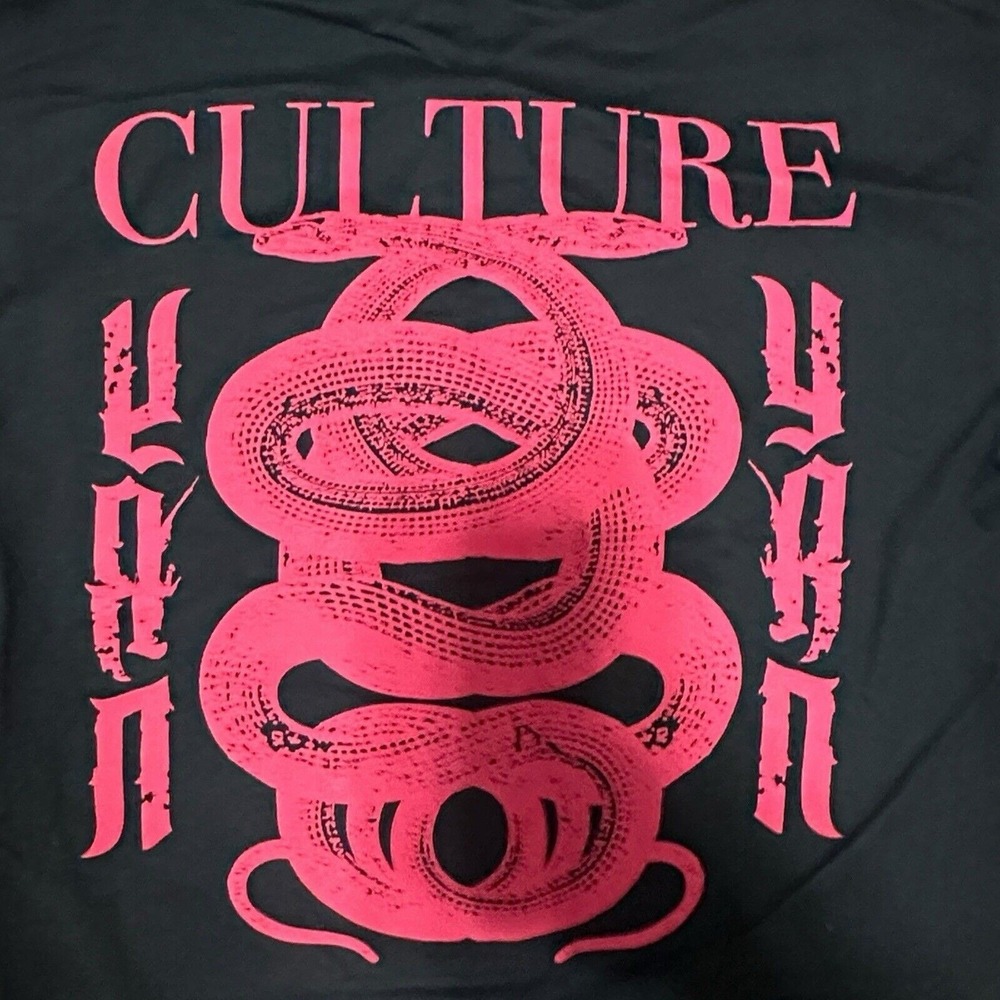 YRN Yung Rich Nation Black Graphic Long Sleeve T Shirt Men's M Streetwear Cotton